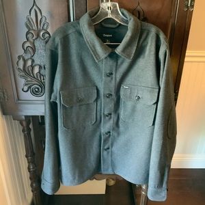 Men’s Brixton Handsome Grey Wool Shirt